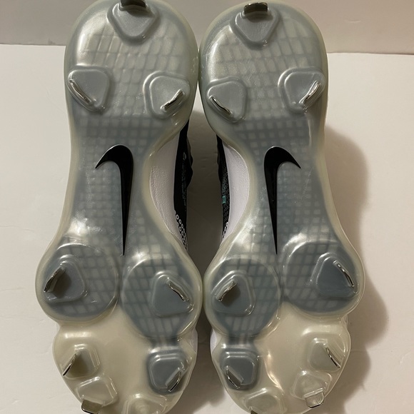 Nike Force Zoom Trout 7 White/Black Metal Baseball Cleats Size 9 - Picture 7 of 8